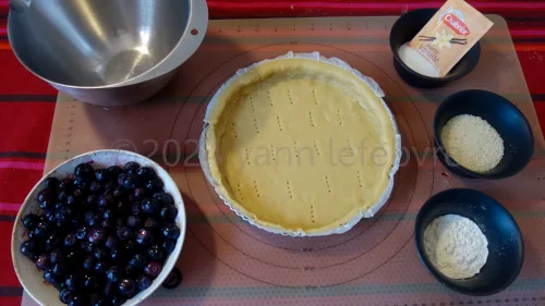 Tarte aux myrtilles: ingrédients