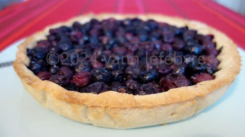 Tarte aux myrtilles par Yann Lefebvre