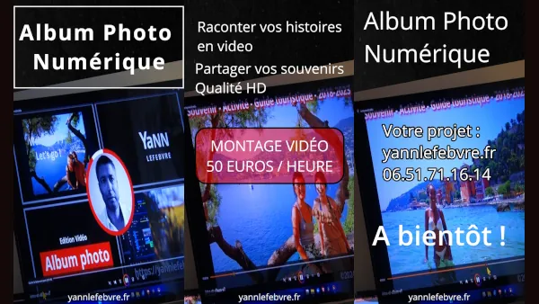 Yann Lefebvre - Montage vidéo - Album photo numérique personnalisé -2024