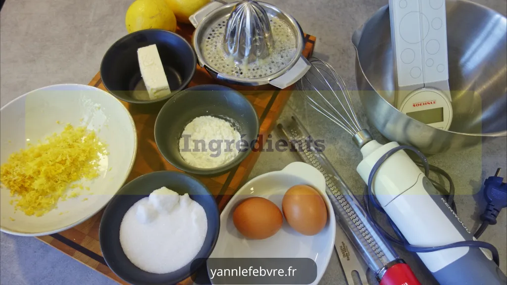 Crème citron par Yann Lefebvre : crème façon patissière