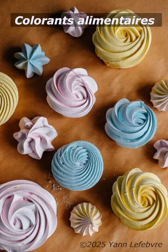 Pavlova-Yann Lefebvre : astuces pour colorés la meringue, c'est les colorants alimentaires !