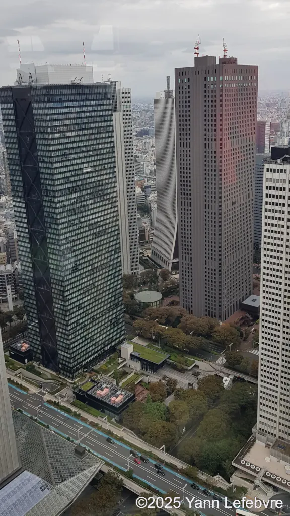 Tokyo - Vue de la mairie de Tokyo : observatoire au 45e étage par Yann Lefebvre