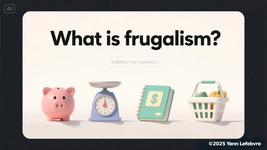 Frugalisme : image réalisée avec IA par Yann Lefebvre