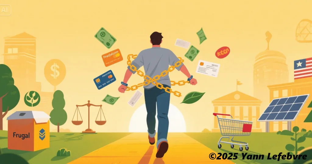 Frugalisme : image réalisée avec IA par Yann Lefebvre