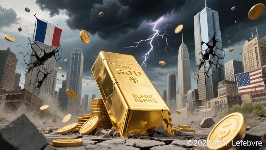 Acheter de l'or : image réalisée avec IA par Yann Lefebvre