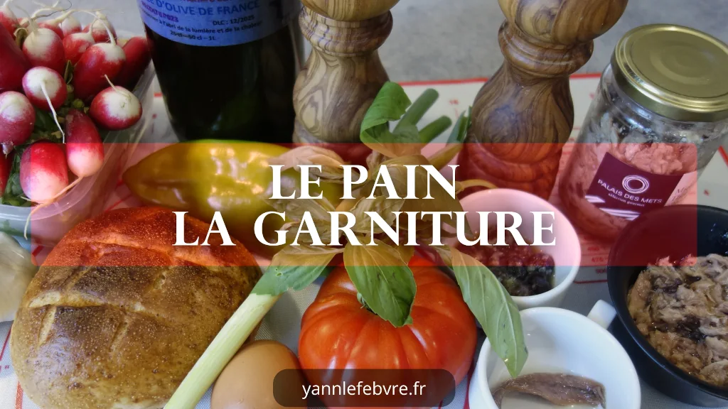 Pain maison et garniture fraîche du pan bagnat niçois, recette authentique par Yann Lefebvre 2025