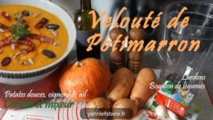 Velouté de potimarron crémeux, sublimé par une tranche de lard grillée, idéal pour l’automne. par Yann Lefebvre 2025