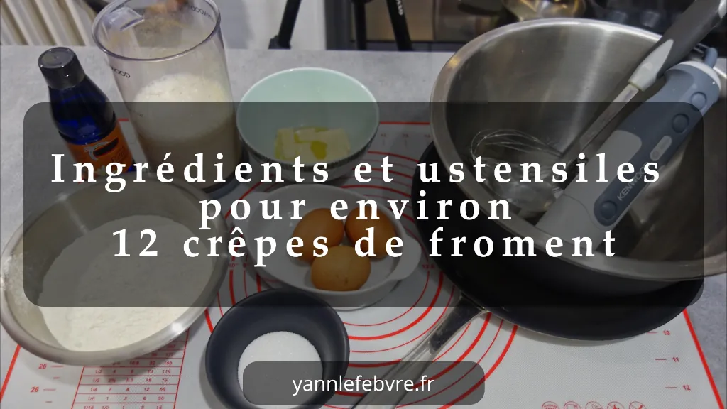 Crêpes classiques ultra-fines et dorées, moelleuses dedans, un peu croustillantes sur les bords… Le bonheur simple et gourmand qui sent bon la maison ! par Yann Lefebvre