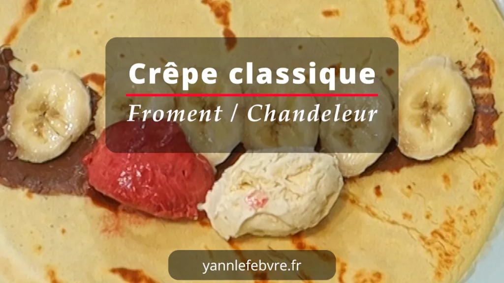 Crêpes classiques ultra-fines et dorées, moelleuses dedans, un peu croustillantes sur les bords… Le bonheur simple et gourmand qui sent bon la maison ! par Yann Lefebvre