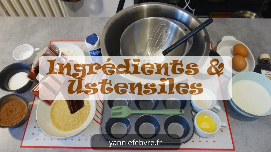 Muffins au chocolat moelleux et fondants, recette facile par Yann Lefebvre