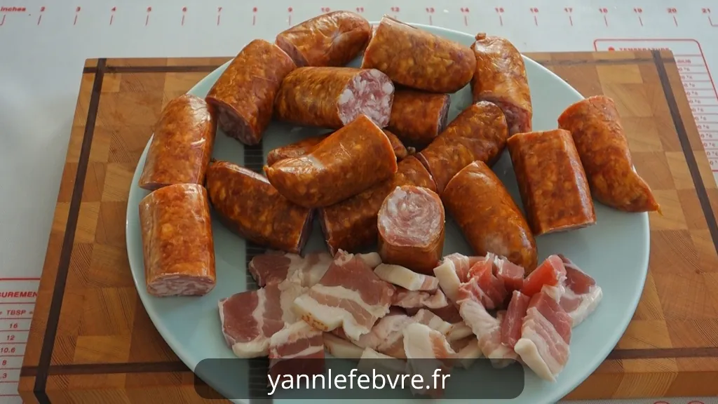 Saucisses aux lentilles : saucisses de Montbéliard et lentilles du Puy bien moelleuses par Yann Lefebvre
