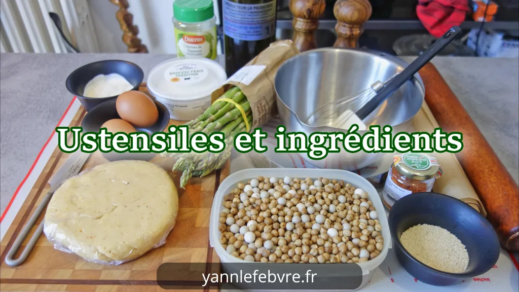 Comment Faire une Délicieuse Tarte Asperges & Brocciu (Pâte au Piment d’Espelette) par Yann Lefebvre