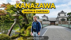 Kenroku-en kotoji toro : la célèbre lanterne en pierre à pieds courbes de longueurs différentes