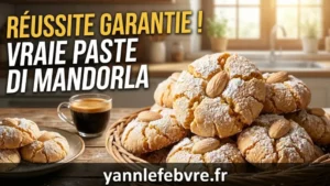Découvrez comment préparer les authentiques paste di mandorla, les célèbres biscuits siciliens aux amandes, avec une recette facile et traditionnelle par Yann Lefebvre