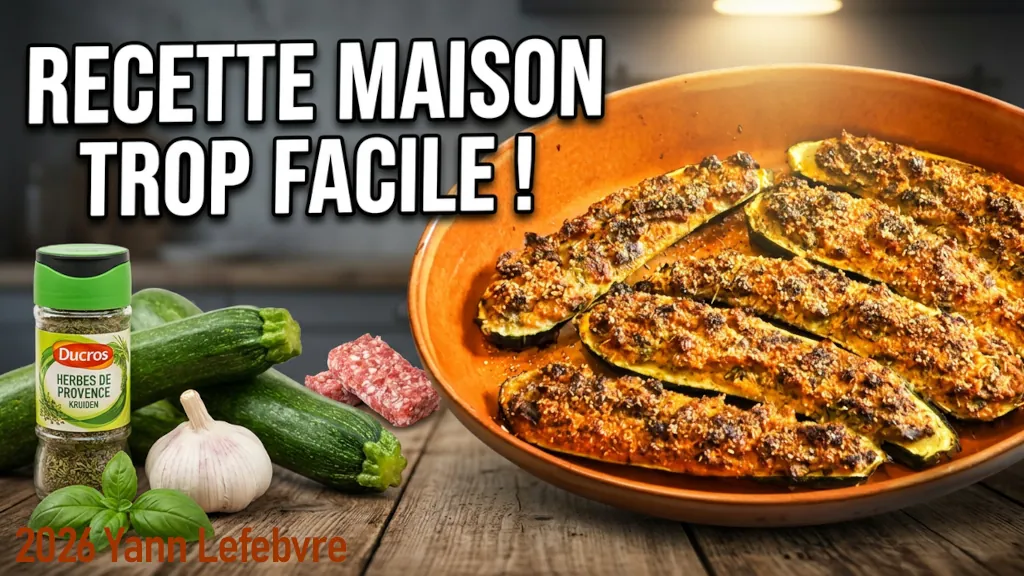 Courgettes farcies à la provençale, recette estivale gourmande par Yann Lefebvre