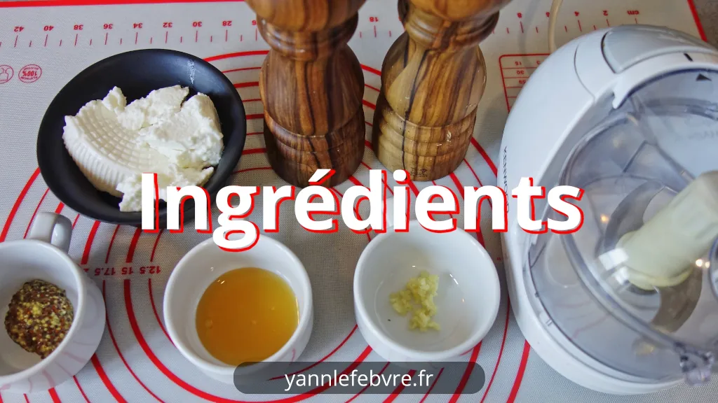 Recette dip brocciu, moutarde à l'ancienne et miel par Yann Lefebvre. Un apéritif corse crémeux, facile et rapide qui va conquérir vos convives !