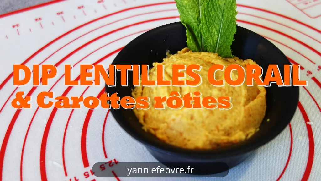 Découvrez cette recette de dip lentilles corail, une entrée vegan savoureuse et rapide. Parfait pour un apéritif dînatoire healthy par Yann Lefebvre