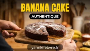 Délicieuse recette de gâteau au yaourt et à la banane avec des pépites de chocolat !