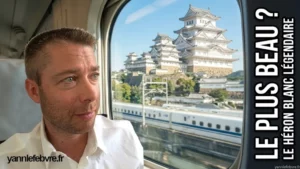 Japon - Château féodal - Héron blanc - Vue du donjon principal par Yann Lefebvre 2024