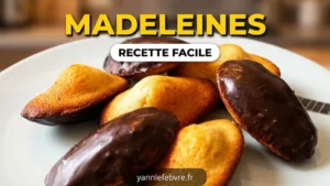 Madeleine maison dorée et moelleuse, préparée selon la recette traditionnelle française. Ces madeleines au goût délicat sont parfaites pour le goûter, le petit-déjeuner ou une pause gourmande par Yann Lefebvre