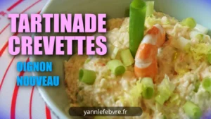 Dip crevettes oignon nouveau – Une texture onctueuse et relevée, des crevettes généreuses, le croquant des cébettes et une pointe de citron pour un apéritif chic et plein de fraîcheur. 🍤par Yann Lefebvre