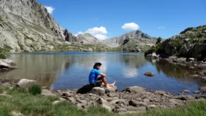 Bivouac aux lacs des Bresses : Au dessus du Lac Nègre par Yann Lefebvre