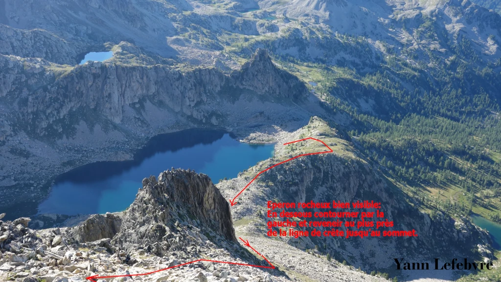 Pointe Giegn (2888 m) : Le toit au-dessus du Lac Nègre par Yann Lefebvre